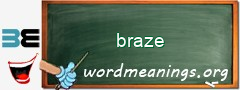 WordMeaning blackboard for braze